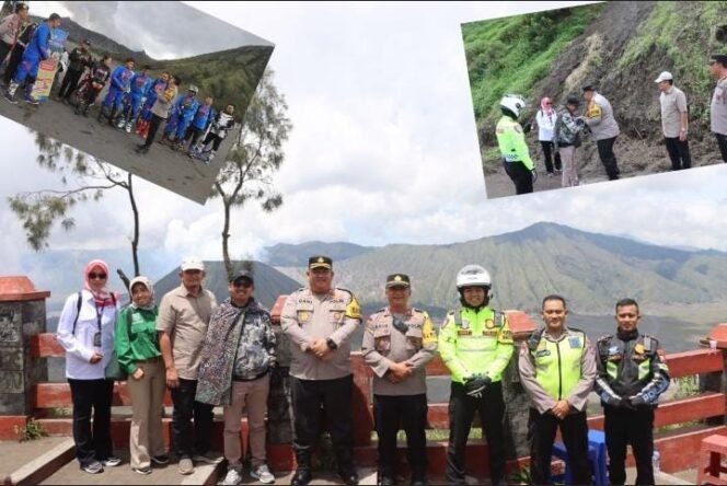 
					Pastikan aman bencana Alam, Kapolres Tinjau Kawasan Wisata Gunung Bromo Tosari