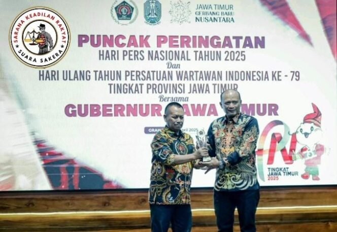 
					Kapolda Jatim Raih Penghargaan Prapanca Award di Puncak HPN 2025