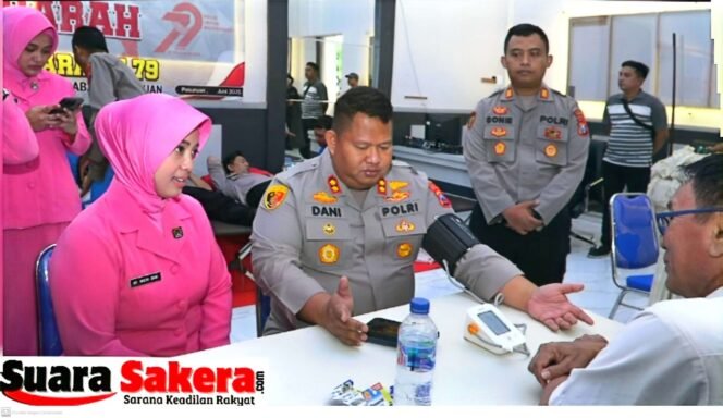 
					Donor Darah Sambut Hari Bhayangkara ke-79, Polres Pasuruan Libatkan 100 Peserta
